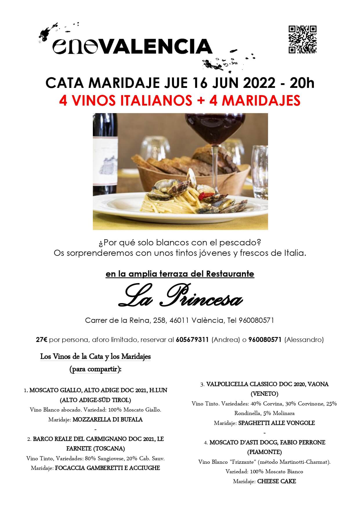 Cenas y maridajes Tinto con marisco (Evento) EnoValencia - Cata, eventos y venta de vino 5