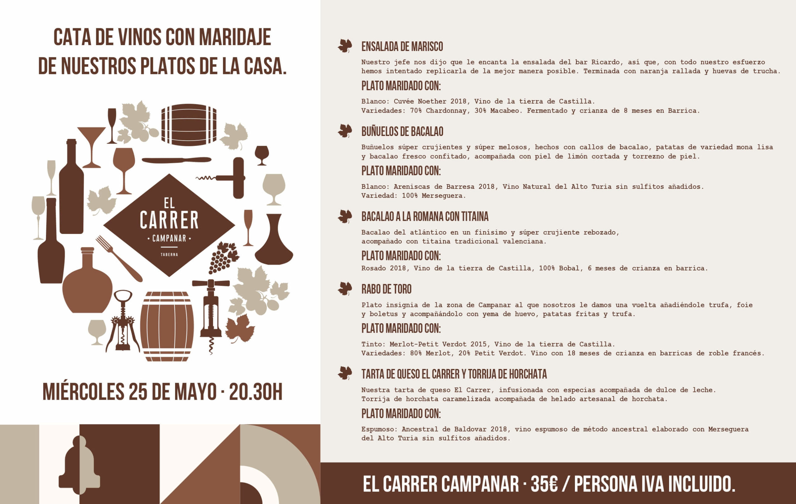Cenas y maridajes Vinos de Aleph en El Carrer (Evento) EnoValencia - Cata, eventos y venta de vino 11