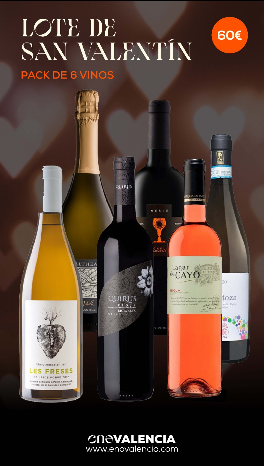 Lotes de vino Pack de 6 Vinos San Valentín EnoValencia - Cata, eventos y venta de vino 5
