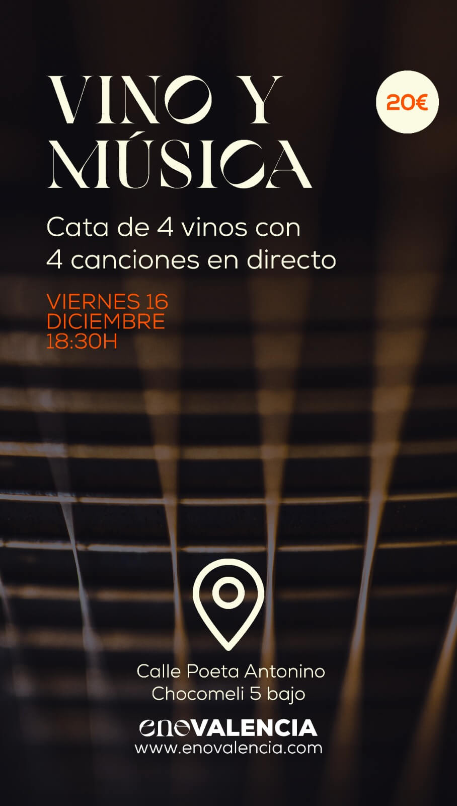 Vino y música 4 Vinos con 4 Canciones en Directo (Evento) EnoValencia - Cata, eventos y venta de vino 5