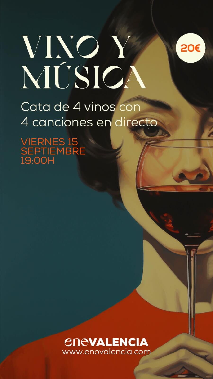 Vino y música Cata 4 Vinos y 4 Canciones de Septiembre EnoValencia - Cata, eventos y venta de vino 5